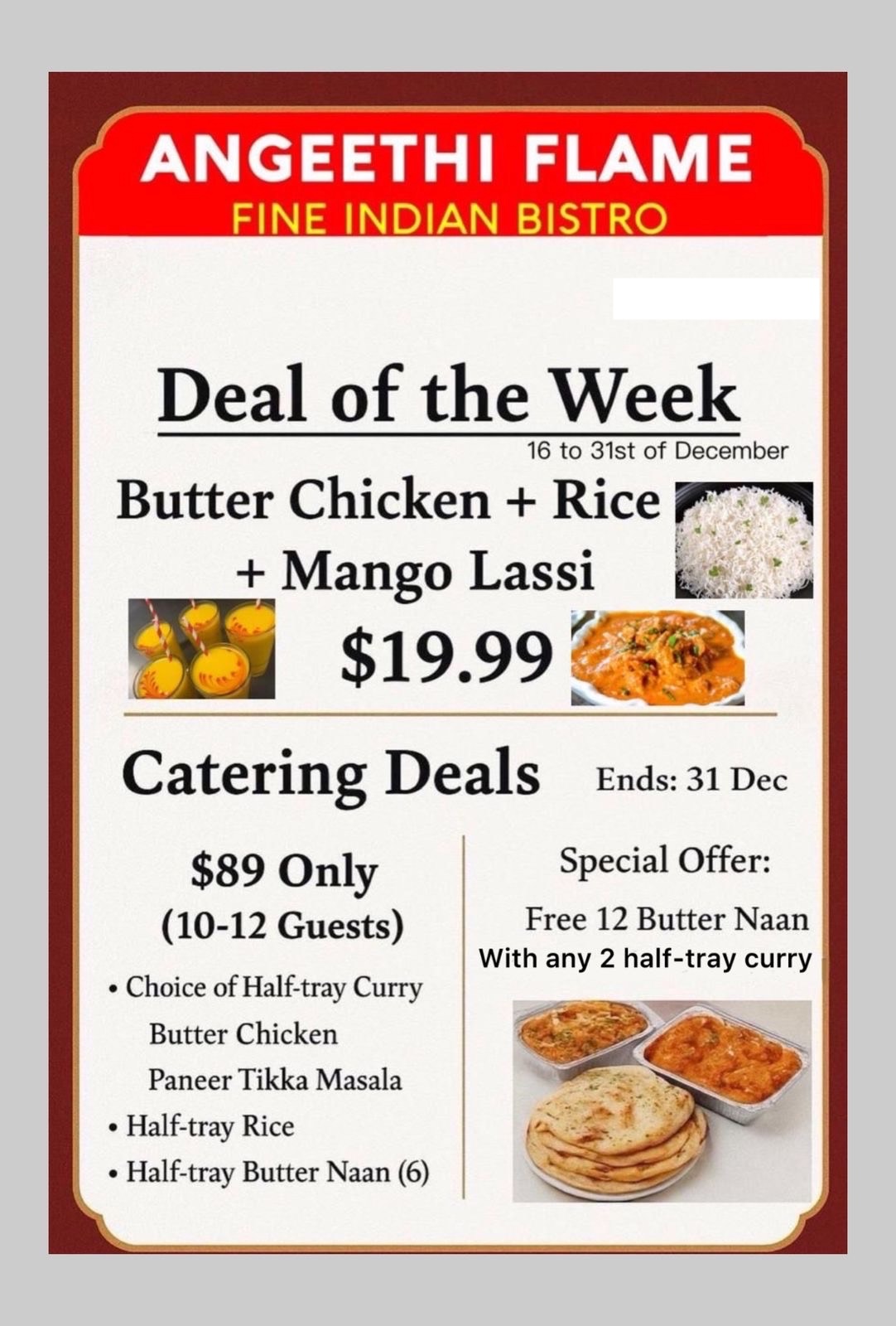 Special Offer at Angeethi Flame