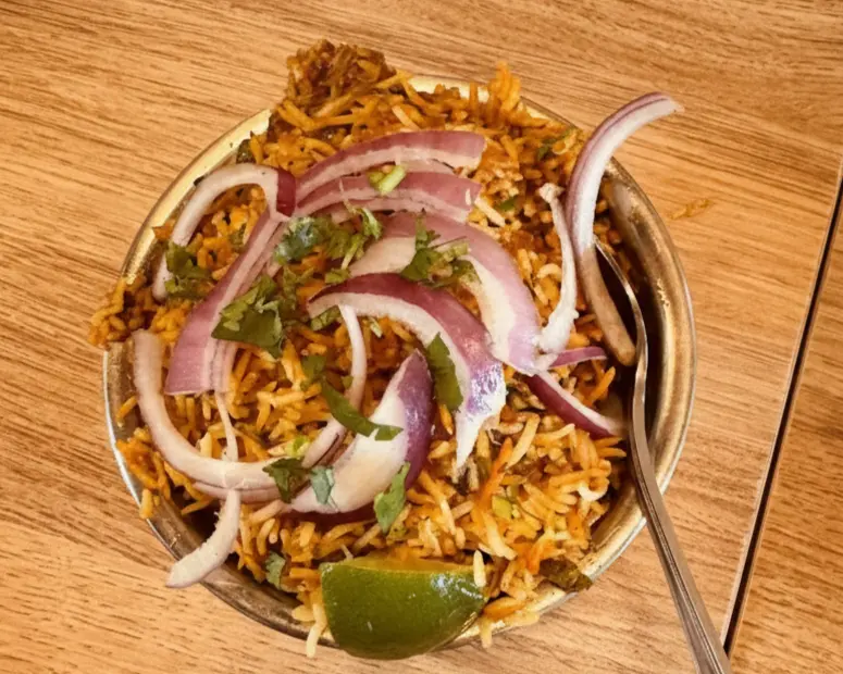 Chicken Biryani at Angeethi Flame Indian Restaurant in Cedar Park, TX